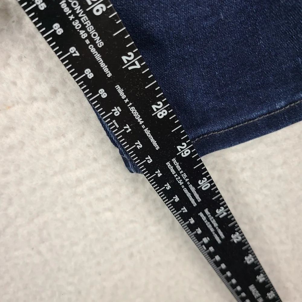 Levi's 529 Jeans Womens 12S 12 Short 31x30 Blue Curvy Boot Cut Dark Wash Denim
